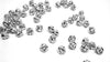 BD328 - 55 pcs Antique Silver Spiral Lantern Melon Round Spacer Beads - 8mm - Hole Size: 1.3mm