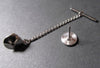 TC037D - 32 Sets - Silver Tone Tie Tacks (Spring Loaded Clutch and Chain)