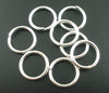 J029 - 100 pcs. Silver Plated Open Jump Rings - 14mm - 15 Gauge (1.5mm thick)