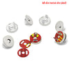 BU010 - 20 sets Silver Tone Magnetic Snap Clasps - 18mm