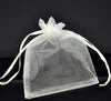 S013 - 50 pcs. Ivory Organza Bags - 12cm x 9cm (4.72 in x 3.54 in)