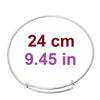 B061 - 10pcs. Antique Silver Bangle Adjustable Slide On Bracelets 24cm (9.45")