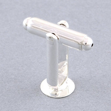 CU029 - Lot of 10 Silver Plated Cuff Links (5 pairs) - 12mm Glue Pad