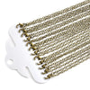 N079 - 12 pcs. Antique Bronze Cable Chain Link Necklaces 30" - (3 x 4mm Links) - Lobster Clasps - Claw Clasps