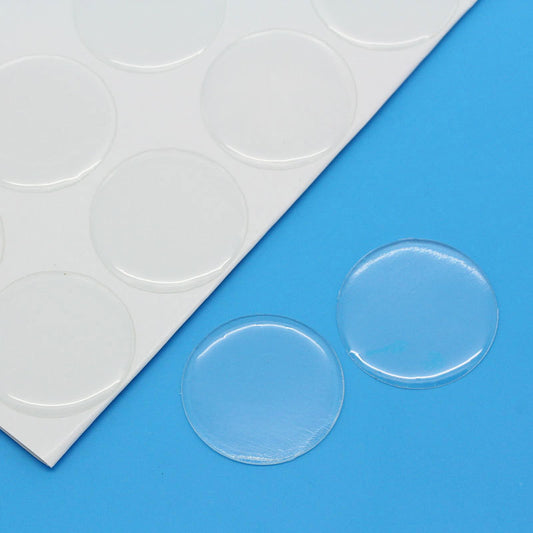 CA259A - 40 Circle Clear Round Epoxy Resin Stickers - 30mm (1.18 in) - Thickness: 1mm