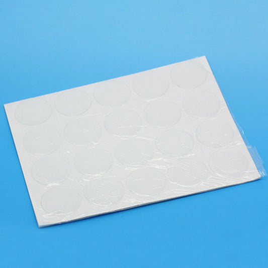 CA259A - 40 Circle Clear Round Epoxy Resin Stickers - 30mm (1.18 in) - Thickness: 1mm