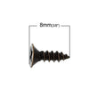 U021 - Lot of 30 Antique Bronze Screws Hardware for Jewelry Boxes or Small Crafts - 8mm x 5mm