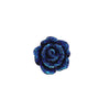 CA261 - 10 pcs Druzy Resin Embellishment Cabochons Blue - 10mm - Flower - Rose