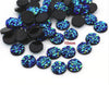 CA200 - 10 pcs Assortment of Druzy Resin Embellishment Cabochons - 10mm - Dome Circle - Variety - Mix of Colors!