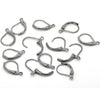 E235A - 20 pcs (10 pairs) Gunmetal Leverback Earrings - 16x10mm - Made of copper!