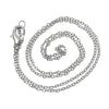 N009 - 1 pc. Silver Tone Chain Link Necklaces 16 7/8" - (1.7 x 1.5mm Links) - 43cm - Lobster Clasps - Claw Clasps - 16"