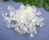 E006A - 100 pcs (50 Pairs) Clear Transluscent Rubber Earring Back Stoppers - 5mm x 5mm - Cone