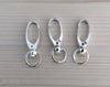 CL062C - 100 pcs. Silver Plated Lobster Swivel Clasps for Key Ring - 41 x 14mm - Claw Clasps