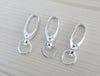CL062C - 100 pcs. Silver Plated Lobster Swivel Clasps for Key Ring - 41 x 14mm - Claw Clasps