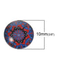 CA340 - 10 pcs Circle Retro Glass Round Dome Seals Tiles Cabochons - 10mm (3/8")