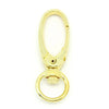 CL156C - 100 pcs. Gold Plated Lobster Swivel Clasps for Key Ring - 41 x 14mm - Claw Clasps