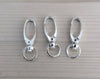 CL062 - 10 pcs. Silver Plated Lobster Swivel Clasps for Key Ring - 41 x 14mm - Claw Clasps