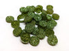 CA266 - 10 pcs Druzy Resin Embellishment Cabochons Sparkly Green Olive - 12mm