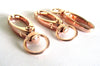 CL065C - LARGE - 100 pcs. Rose Gold Plated Lobster Swivel Clasps for Key Ring - 41 x 14mm (1 5/8") - Claw Clasps