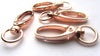 CL065C - LARGE - 100 pcs. Rose Gold Plated Lobster Swivel Clasps for Key Ring - 41 x 14mm (1 5/8") - Claw Clasps