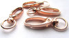CL065 - LARGE - 10 pcs. Rose Gold Plated Lobster Swivel Clasps for Key Ring - 41 x 14mm - Claw Clasps