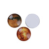 CA345 - 10 pcs Circle Planets Solar System Universe Glass Round Dome Seals Tiles Cabochons - 10mm (3/8 in)