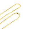 N080 - 12 pcs. Gold Plated Ball Chain Necklaces - 80cm (31.5") - 2mm Ball Size