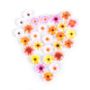 CA346 - 10 pcs Circle Flowers Glass Round Dome Seals Tiles Cabochons - 12mm (0.47 in) - Assortment of Designs - Flower Pattern B