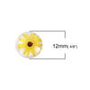 CA346 - 10 pcs Circle Flowers Glass Round Dome Seals Tiles Cabochons - 12mm (0.47 in) - Assortment of Designs - Flower Pattern B