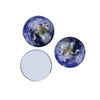 CA347 - 10 pcs Circle Planet Earth World Solar System Universe Glass Round Dome Seals Tiles Cabochons - 10mm