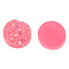 CA073 - 10 pcs Druzy Resin Embellishment Cabochons Light Pink - 12mm Diameter - Circle