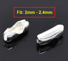 CL069 - 500 pcs. Silver Plated Ball Chain Connectors - Fit 2mm to 2.4mm Ball Chains - 8mm x 3mm