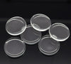 CA348 - 10 pcs. Circle Clear Round Glass Dome Seals Tiles - 25mm (1 in) - 4.8mm Thick - Flat Top