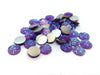 CA074 - 10 pcs Druzy Resin Embellishment Cabochons Purple Multicolor - 12mm - Dome Circle