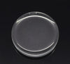 CA348 - 10 pcs. Circle Clear Round Glass Dome Seals Tiles - 25mm (1 in) - 4.8mm Thick - Flat Top