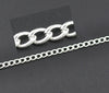 N023 - 10M (32.8 Ft) - Silver Plated Open Link Chain - 5mm x 3.3mm