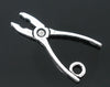P011A - 50 pcs. Antique Silver Pliers Charms Pendants - 24x11mm (1 inch)