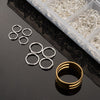 T048 - 1400 pcs, Silver Plated, Open, Jump Rings, 4mm, 10mm, Tool and Box Included!