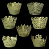 C006 - 20 pcs. Assortment Yellow Green Paper Lace Wedding Party Cupcake Cake Cups Wrappers Liners - 7 Designs