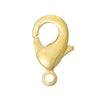 CL103 - 10 pcs. 18K Gold Plated Lobster Clasps - 12mm x 7mm - Claw Clasps
