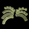 C006 - 20 pcs. Assortment Yellow Green Paper Lace Wedding Party Cupcake Cake Cups Wrappers Liners - 7 Designs