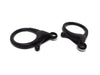 CL073- 10 pcs. Black Plated Copper Lobster Clasps - 35mm X 25mm (1.38 inch) - Claw Clasps