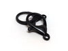 CL073- 10 pcs. Black Plated Copper Lobster Clasps - 35mm X 25mm (1.38 inch) - Claw Clasps