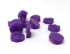 CA080 - 10 pcs Druzy Resin Embellishment Cabochons Dark Purple - 12mm