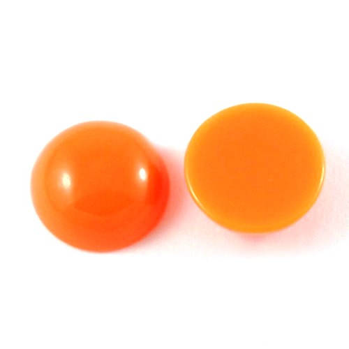 CA943 - 50 pcs Resin Embellishment Cabochons Assortment - 12mm - 5mm Thick - Mix of Solid Colors! Solid Candy Look
