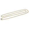 N010 - 1 pc. Gold Plated Cable Chain Link Rolo Chain Necklace - 31 7/8" - 81cm - (4mm Diameter Links) - Lobster Clasps - Claw Clasps