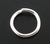 J004 -1500 pcs. Silver Plated Open Jump Rings- 3mm to 8mm - Assortment Box