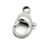 CL079 - 10 pcs. 304 Stainless Steel Lobster Clasps - 16mm x 10mm - Claw Clasps - Hypoallergenic! Tarnish Resistant!