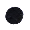 CA357 - 10 pcs Mermaid Fish Scales Resin Carved Embellishment Cabochons Black - 12mm