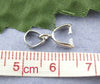 BA013 - 5 pcs. Silver Tone Pinch Clip Bails for Pendants and Beads - 5mm X 15mm